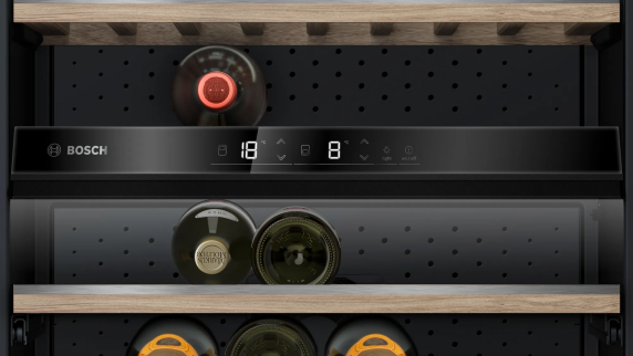 Bosch | Wine Cooler | KWK36ABGA | Energy efficiency class G | Free standing | Bottles capacity 199 | Black