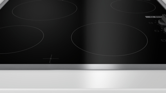 Bosch | Hob | PKE645CA2E | Vitroceramic | Number of burners / cooking zones 4 | Rotary knobs | Black