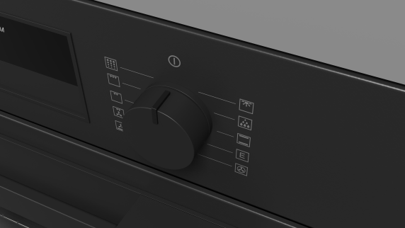 Fulgor | Oven | FUO 6011 P MT MBK Urbantech | 65 L | Multifunctional | Pyrolysis | Knobs | Height 59.6 cm | Width 59.4 cm | Matte Black