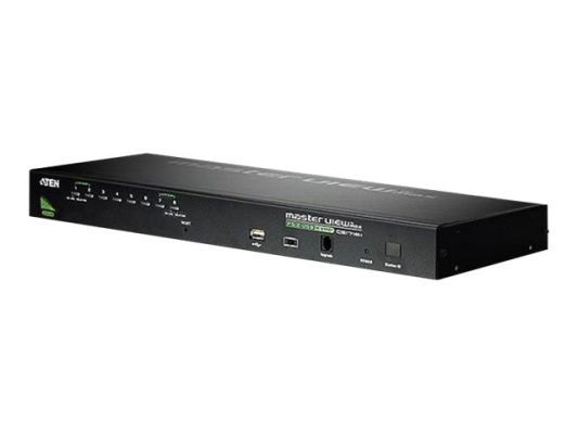 Aten | 8-Port PS / 2-USB VGA KVM Switch with Daisy-Chain Port and USB Peripheral Support | CS1708A | Warranty 24 month(s)