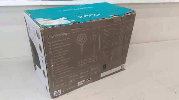 SALE OUT. Duux Whisper Flex Smart Fan with Battery Pack, Black | Duux | Smart Fan | Whisper Flex Smart Black with Battery Pack | Stand Fan | USED, DAMAGED PACKAGING, SMALL MARKS ON STAND, BATTERY NOT WORKING, CRACK ON BACK | Black | Diameter