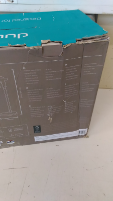 SALE OUT. Duux Whisper Flex Smart Fan with Battery Pack, Black | Duux | Smart Fan | Whisper Flex Smart Black with Battery Pack | Stand Fan | USED, DAMAGED PACKAGING, SMALL MARKS ON STAND, BATTERY NOT WORKING, CRACK ON BACK | Black | Diameter