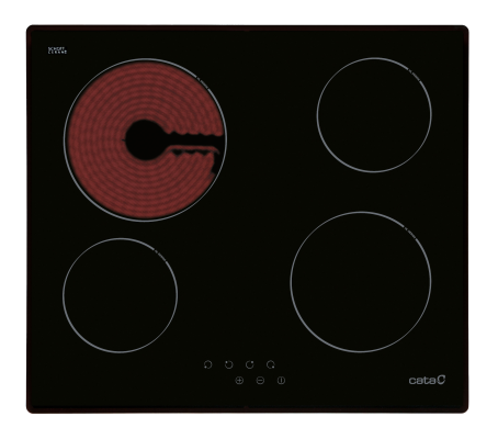 CATA | Hob | TN 604 / B | Vitroceramic | Number of burners / cooking zones 4 | Touch | Black | Display