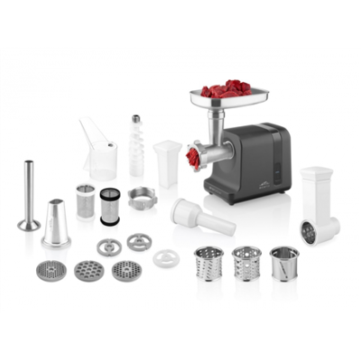 ETA | Meat grinder | ETA607590000 Besto | Black / Stainless Steel | 2500 W | Number of speeds 1 | Throughput (kg / min) 2.9 | Sausage stuffing, fine grinding, coarse grinding, medium grinding, grating, fruit press