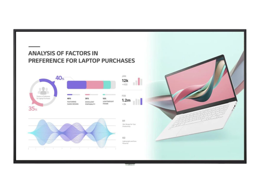 LG | 55UH5J-H | 55 " | Landscape / Portrait | 24 / 7 | WebOS | 500 cd / m² | 8 ms | 178 ° | 178 °