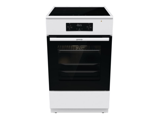 Gorenje | Cooker | GEIT5C60WPG | Hob type Induction | Oven type Electric | White | Width 50 cm | Grilling | Depth 59.4 cm | 70 L