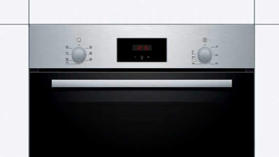 Bosch | Oven | HBF113BR1S | 66 L | Multifunctional | Manual | Electronic | Steam function | Convection | Height 59.5 cm | Width 59.4 cm | Stainless steel