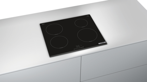 Bosch | Hob | PIE631BB5E Series 4 | Induction | Number of burners / cooking zones 4 | Touch | Timer | Black