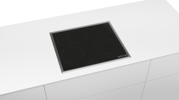 Bosch | Hob | PKN645BB2E Series 4 | Vitroceramic | Number of burners / cooking zones 4 | Touch | Timer | Black