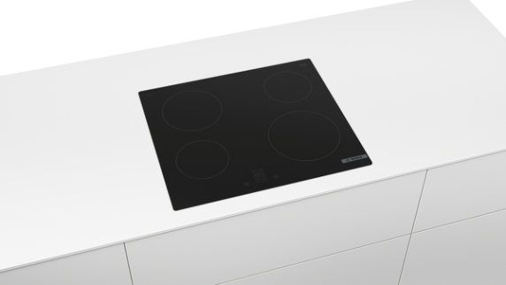 Bosch | Hob | PKE611BA2E Series 4 | Vitroceramic | Number of burners / cooking zones 4 | Touch | Black