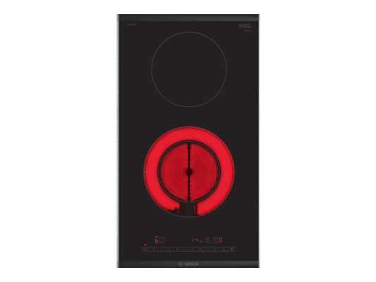 Bosch | Hob | PKF375FP2E Series 6 | Vitroceramic | Number of burners / cooking zones 2 | DirectSelect | Timer | Black