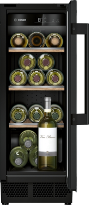 Bosch | Wine Cooler | KUW20VHF0 Series 6, | Energy efficiency class F | Built-in | Bottles capacity 21 | Black