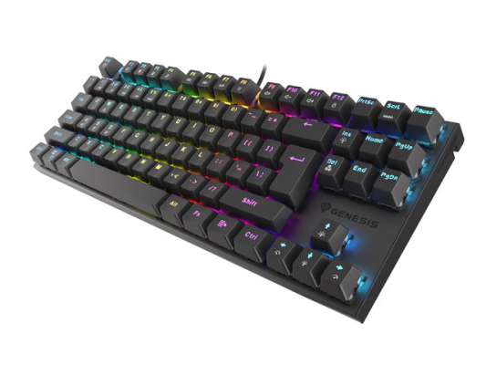 Genesis | THOR 303 TKL | Black | Mechanical Gaming Keyboard | Wired | RGB LED light | US | USB Type-A | 865 g | Replaceable "HOT SWAP" Switches