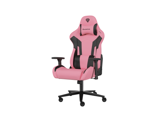 Genesis Gaming Chair Nitro 720 Backrest upholstery material: Eco leather, Seat upholstery material: Eco leather, Base material: Metal, Castors material: Nylon with CareGlide coating | Black / Pink