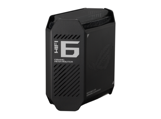 Wifi 6 802.11ax Tri-band Gigabit Gaming Mesh Router | GT6 ROG Rapture (1-Pack) | 802.11ax | 574+4804+4804 Mbit / s | 10 / 100 / 1000 Mbit / s | Ethernet LAN (RJ-45) ports 3 | Mesh Support Yes | MU-MiMO Yes | No mobile broadband | Antenna