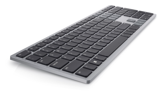 Dell | Keyboard | KB700 | Keyboard | Wireless | Russian | Titan Gray | 2.4 GHz, Bluetooth 5.0