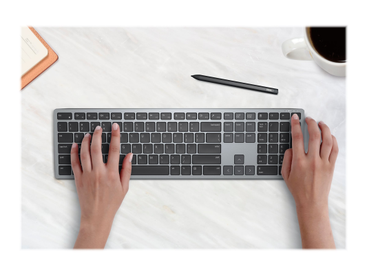 Dell | Keyboard | KB700 | Keyboard | Wireless | Russian | Titan Gray | 2.4 GHz, Bluetooth 5.0