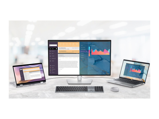 Dell | Keyboard | KB700 | Keyboard | Wireless | Russian | Titan Gray | 2.4 GHz, Bluetooth 5.0