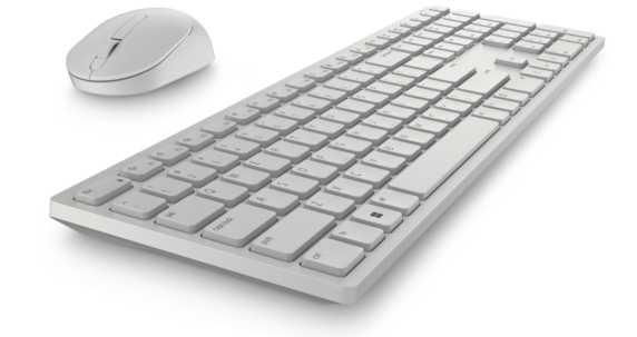 Dell | Keyboard and Mouse | KM5221W Pro | Keyboard and Mouse Set | Wireless | Mouse included | Russian | White | 2.4 GHz