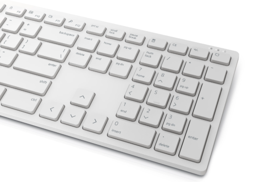 Dell | Keyboard and Mouse | KM5221W Pro | Keyboard and Mouse Set | Wireless | Mouse included | Russian | White | 2.4 GHz