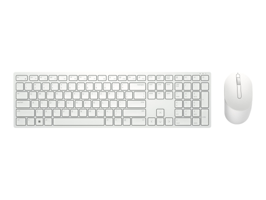 Dell | Keyboard and Mouse | KM5221W Pro | Keyboard and Mouse Set | Wireless | Mouse included | Russian | White | 2.4 GHz
