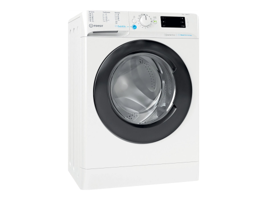 INDESIT | Washing machine | BWSE 71295X WBV EU | Energy efficiency class B | Front loading | Washing capacity 7 kg | 1200 RPM | Depth 43.5 cm | Width 59.5 cm | Display | Big Digit | White