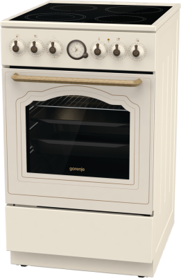 Gorenje | Cooker | GECS5B70CLI | Hob type Vitroceramic | Oven type Electric | Beige | Width 50 cm | Depth 59.4 cm | 70 L