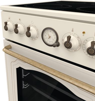 Gorenje | Cooker | GECS5B70CLI | Hob type Vitroceramic | Oven type Electric | Beige | Width 50 cm | Depth 59.4 cm | 70 L