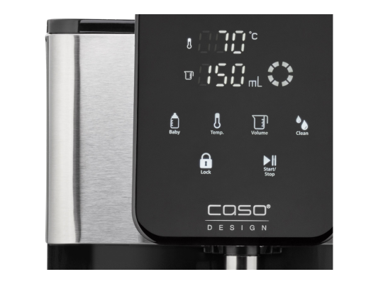 Caso | Turbo Hot Water Dispenser | HW 1660 | Water Dispenser | 2600 W | 4 L | Plastic / Stainless Steel | Black / Stainless Steel