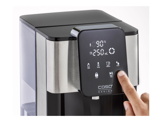 Caso | Turbo Hot Water Dispenser | HW 1660 | Water Dispenser | 2600 W | 4 L | Plastic / Stainless Steel | Black / Stainless Steel