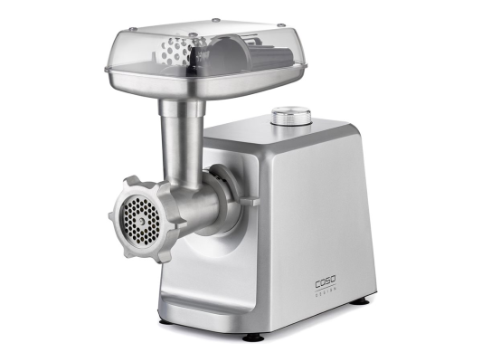 Caso | Meat Mincer | FW 2500 | Stainless Steel | 2500 W | Number of speeds 2 | Throughput (kg / min) 2.5 | 3 stainless steel cutting plates (3 mm, 5 mm and 8 mm), Sausage filler, Cookie attachment with 4 moulds, Stuffer