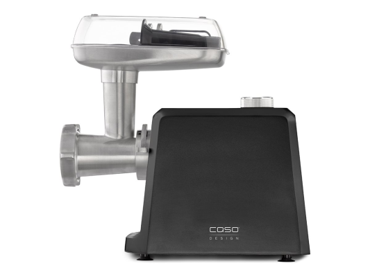 Caso | Meat Mincer | FW 2500 | Black | 2500 W | Number of speeds 2 | Throughput (kg / min) 2.5 | 3 stainless steel cutting plates (3 mm, 5 mm and 8 mm), Sausage filler, Cookie attachment with 4 moulds, Stuffer
