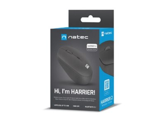 Natec | Mouse | Harrier 2 | Wireless | Bluetooth | Black