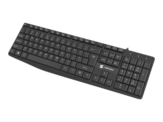 Natec | Keyboard | Nautilus NKL-1950 | Keyboard | Wired | US | Black | USB Type-A | 390 g