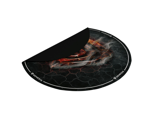 Genesis Tellur 400 Round Lava Floor Mat | Black