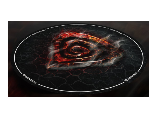 Genesis Tellur 400 Round Lava Floor Mat | Black