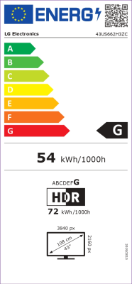 LG | 43US662H3ZC | 43 " | Landscape | 16 / 7 | WebOS | Wi-Fi | 300 cd / m²