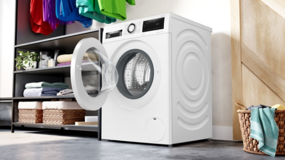 Bosch | Washing Machine with Dryer | WNA144VLSN | Energy efficiency class B | Front loading | Washing capacity 9 kg | 1400 RPM | Depth 59 cm | Width 60 cm | Display | LED | Drying system | Drying capacity 5 kg | Steam function |