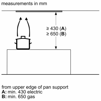 Bosch | Hood | DBB67AM60 Series 6 | Canopy | Energy efficiency class B | Width 59.7 cm | 460 m³ / h | Touch control | LED | Black