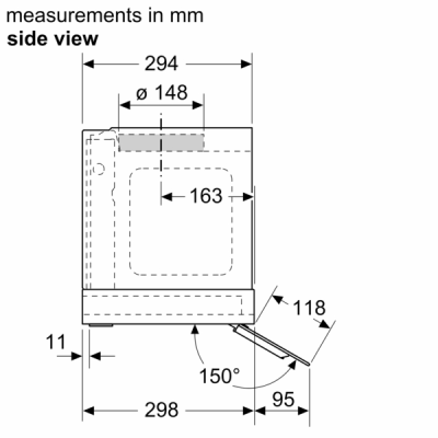 Bosch | Hood | DBB67AM60 Series 6 | Canopy | Energy efficiency class B | Width 59.7 cm | 460 m³ / h | Touch control | LED | Black