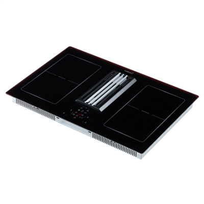 CATA | IAS 770 | Induction hob with built-in hood | Number of burners / cooking zones 4 | Touch | Timer | Black