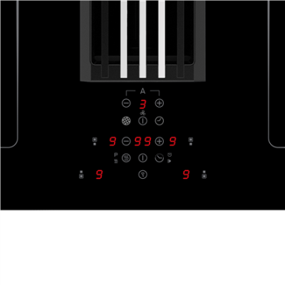 CATA | IAS 770 | Induction hob with built-in hood | Number of burners / cooking zones 4 | Touch | Timer | Black