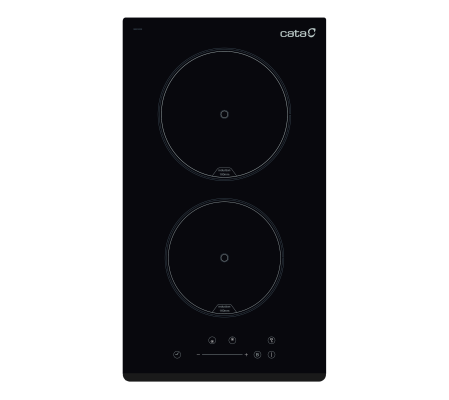 CATA | Hob | IB 302 BK / A | Induction | Number of burners / cooking zones 2 | Slider | Timer | Black