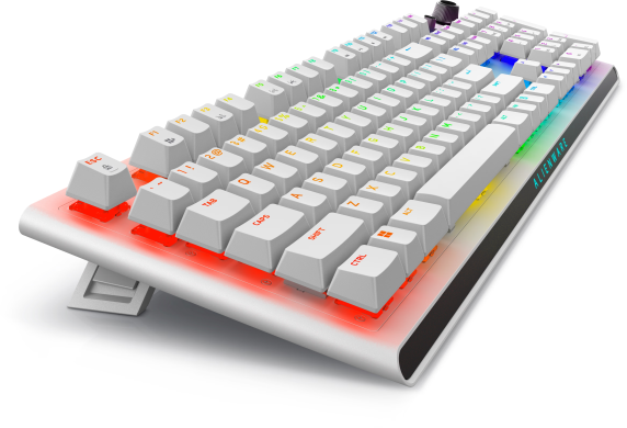 Dell | Alienware Tri-Mode AW920K | Wireless Gaming Keyboard | Wireless | RGB LED light | US | Bluetooth | Lunar Light | Numeric keypad | CHERRY MX Red | Wireless connection