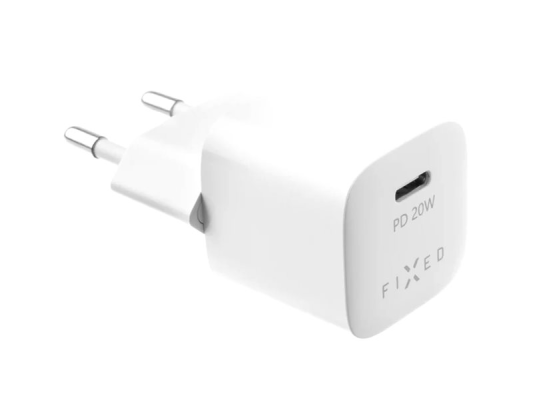 Fixed | Mini USB-C Travel Charger USB-C / Lightning Cable