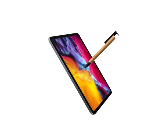 Fixed | Pen With Stylus and Stand | 3 in 1 | Pencil | Stylus for capacitive displays; Stand for phones and tablets | Bamboo
