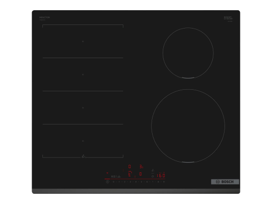 Bosch | Hob | PIX631HC1E Series 6 | Induction | Number of burners / cooking zones 4 | DirectSelect | Timer | Black