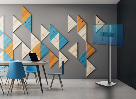 EDBAK | Floor stand | STDV100 | Height adjustment, Tilt | Black