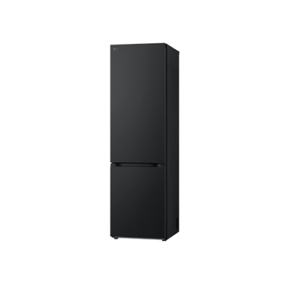 LG | Refrigerator | GBV5240CEP | Energy efficiency class C | Free standing | Combi | Height 203 cm | No Frost system | Fridge net capacity 277 L | Freezer net capacity 110 L | Display | 35 dB | Matte Black