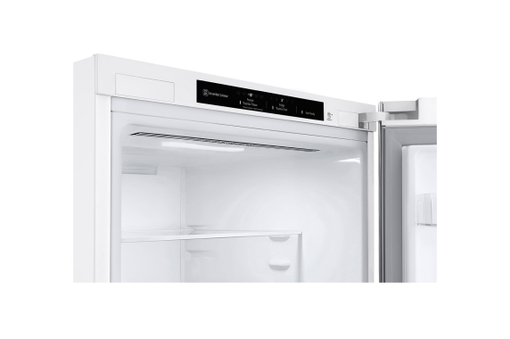 LG | Refrigerator | GBV3100DSW | Energy efficiency class D | Free standing | Combi | Height 186 cm | Fridge net capacity 234 L | Freezer net capacity 110 L | Display | 35 dB | White
